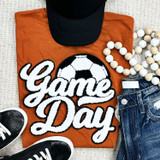 Soccer White Game Day Chenille Patch