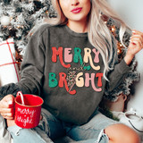 Merry & Bright Leopard Lightning Bolt DTF Heat Transfer