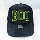 BOO Glow In The Dark Hat/Pocket Screen Print Heat Transfer