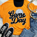 Volleyball Black Game Day Chenille Patch