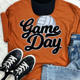 Volleyball Black Game Day Chenille Patch