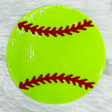 Sequins Softball Patch Chenille Patch