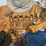 Oh My Gourd I Love Fall DTF Heat Transfer