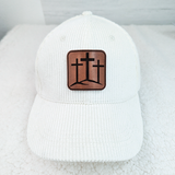 Triple Cross Leather Hat Patch