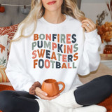 Bonfires Football DTF Heat Transfer