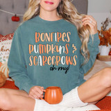 Bonfires Pumpkins Scarecrows Oh My! DTF Heat Transfer