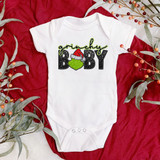 Green Guy Baby *Faux SPARKLE Effect* DTF Heat Transfer