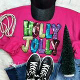 Sequin Holly Jolly Patch