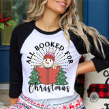 All Booked For Christmas DTF Heat Transfer