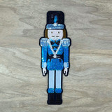 BLUE Nutcracker Sequins Embroidered Patch