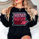 XOXO Heart Stacked DTF Heat Transfer