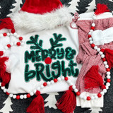 GREEN Merry & Bright Chenille Patch