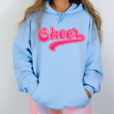 Pink Cheer Faux Sequins DTF Heat Transfer