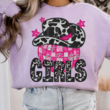Let's Go Girls Faux Embroidery DTF Heat Transfer