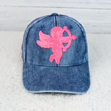 PINK CUPID Hat/Pocket Sequin Patch