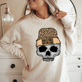 Freezing To Death Leopard Skull DTF Heat Transfer