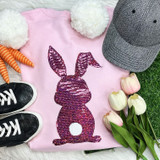 Adult Purple Bunny Sequin Patch