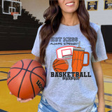 Hot Mess Always Stressed Basketball Mama DTF Heat Transfer