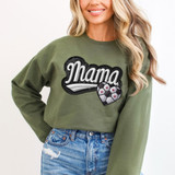 Soccer Mama Heart FAUX Embroidery DTF Heat Transfer