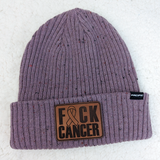 F*ck Cancer Leather Hat Patch