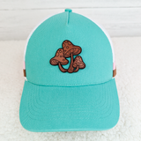 Mushrooms Leather Hat Patch