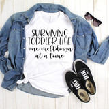 Surviving Toddler Life One Meltdown At a Time Sublimation Transfer