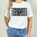 Tornadoes Stacked Faux Embroidery DTF Heat Transfer