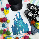 Blue Castle Sequin Patch