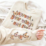 Spread Your Wings And Fly SET DTF Heat Transfer