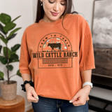 Wild Cattle Ranch Farm To Table DTF Heat Transfer