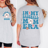In My Baseball Mom Era Happy Face SET DTF Heat Transfer