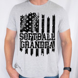 Softball Grandpa Distressed DTF Heat Transfer