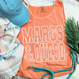 Margs & Queso White PUFF Screen Print Heat Transfer