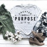 Cross Religious Sublimation Transfer T-shirt, granite gray short sleeve t-shirt with religious quote and cross design.