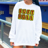 Softball Faux Bubble Letters DTF Heat Transfer