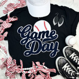 Baseball Navy Game Day Chenille Patch