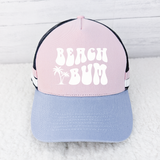 Beach Bum Hat/Pocket  WHITE Screen Print Heat Transfer