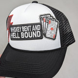 Silver Playing Cards Embroidered Glitter HAT/POCKET Patch, decorative embroidered patch with playing cards design and text. 
