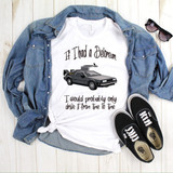 If I had a Delorean I would probably only drive it from time to time Fan Art Sublimation Transfer-1655965242