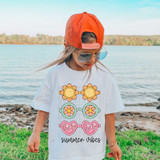 Summer Vibes Retro Sunglasses DTF Heat Transfer