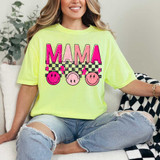 Mama Retro Happy Faces DTF Heat Transfer