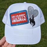 Cowboys Embroidered Sequin HAT/POCKET Patch