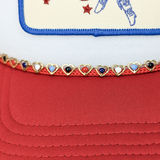 Patriotic Hearts Hat Chain