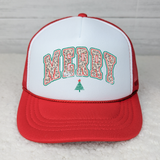 Merry Leopard Hat/Pocket Screen Print Heat Transfer