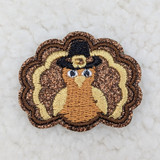 Tiny Turkey Embroidered HAT/POCKET Patch 