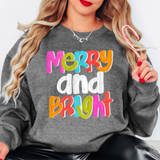 Merry And Bright DTF Heat Transfer