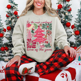 It's The Most Wonderful Time Of The Year Floral Christmas DTF Heat Transfer