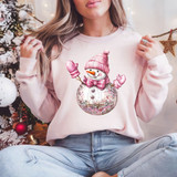 Disco Snowman DTF Heat Transfer