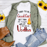 I tried to be a good girl but then the campfire was lit and there was vodka sublimation heat press transfer
