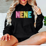 Bright Groovy Nene Faux Sequins DTF Heat Transfer 